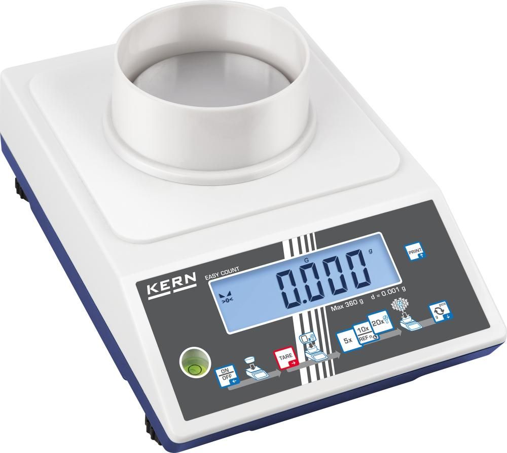 IoT-Line Zählwaage CKE 360-3 Ablesbarkeit 0,001 g bis 0,36 kg