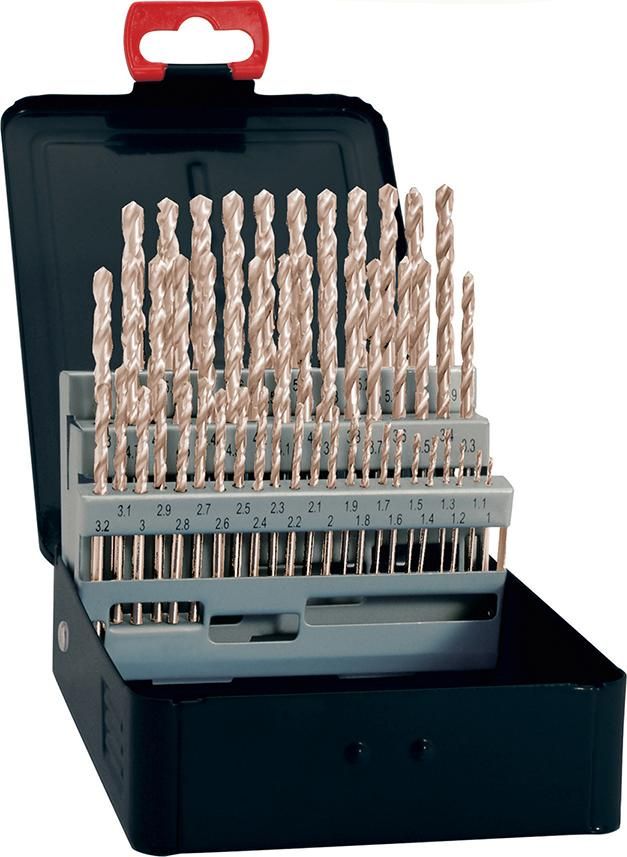 Spiralbohrer-Set DIN338 HSS geschliffen Typ N 1-5,9mm FORTIS