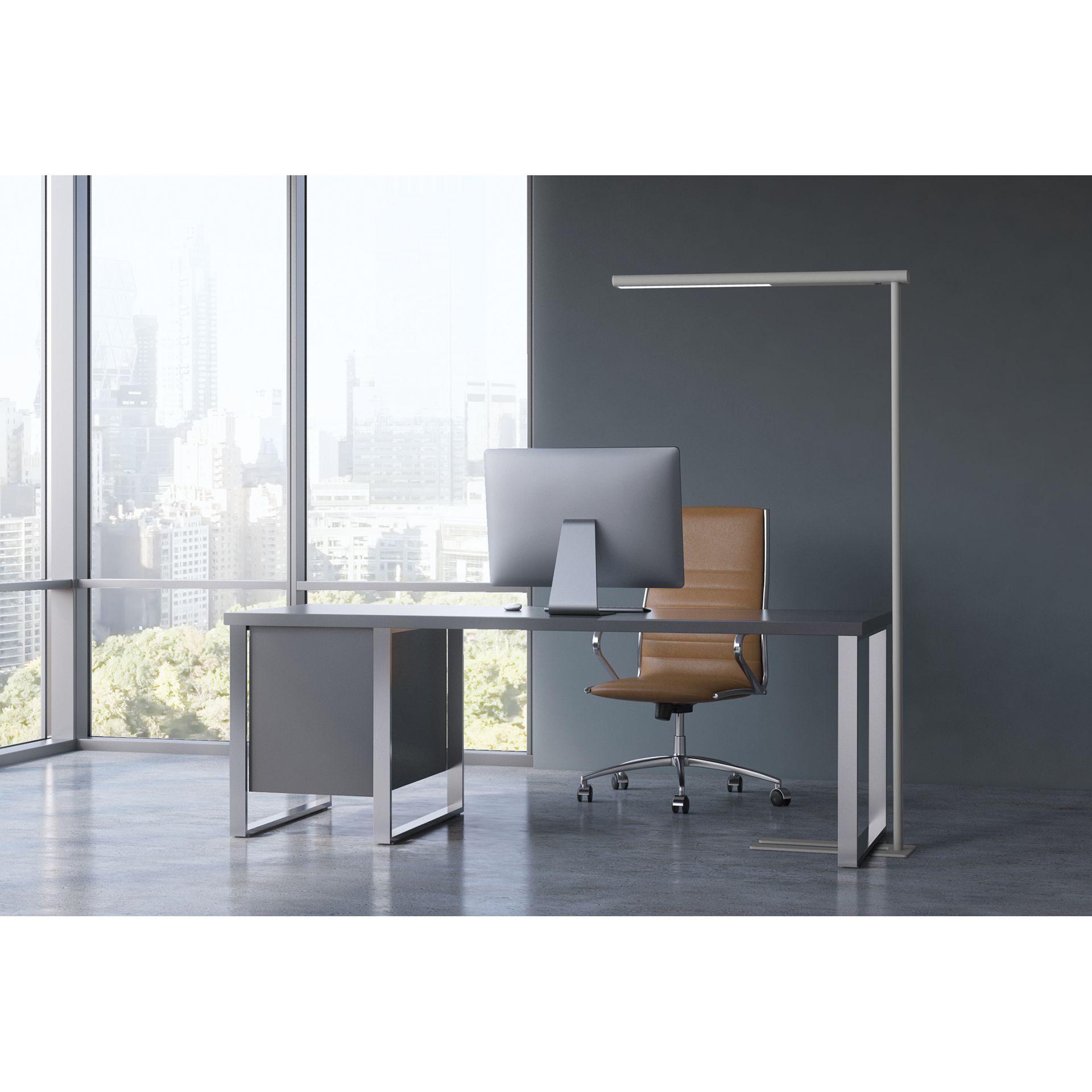Standleuchte MAULjet LED silber