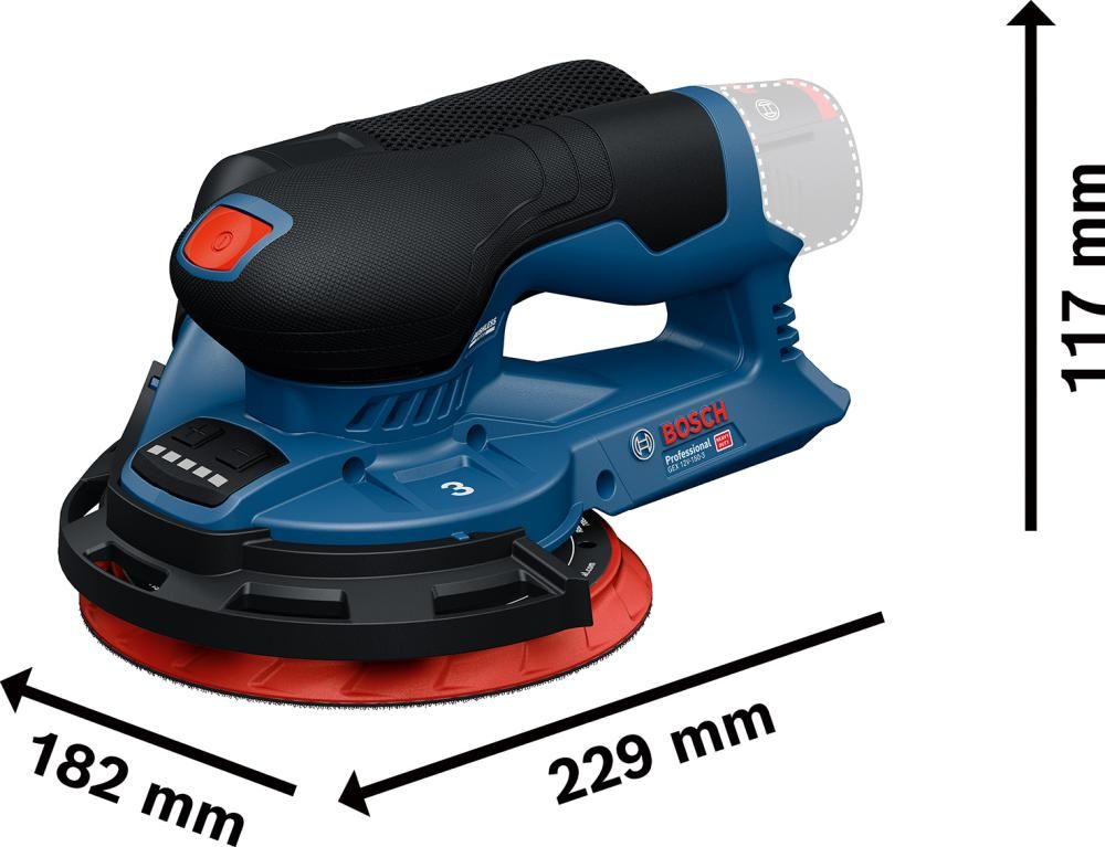 Akku-Excenterschleifer GEX 12V-150-3 ohne Akku ohne Ladegerät L-Boxx