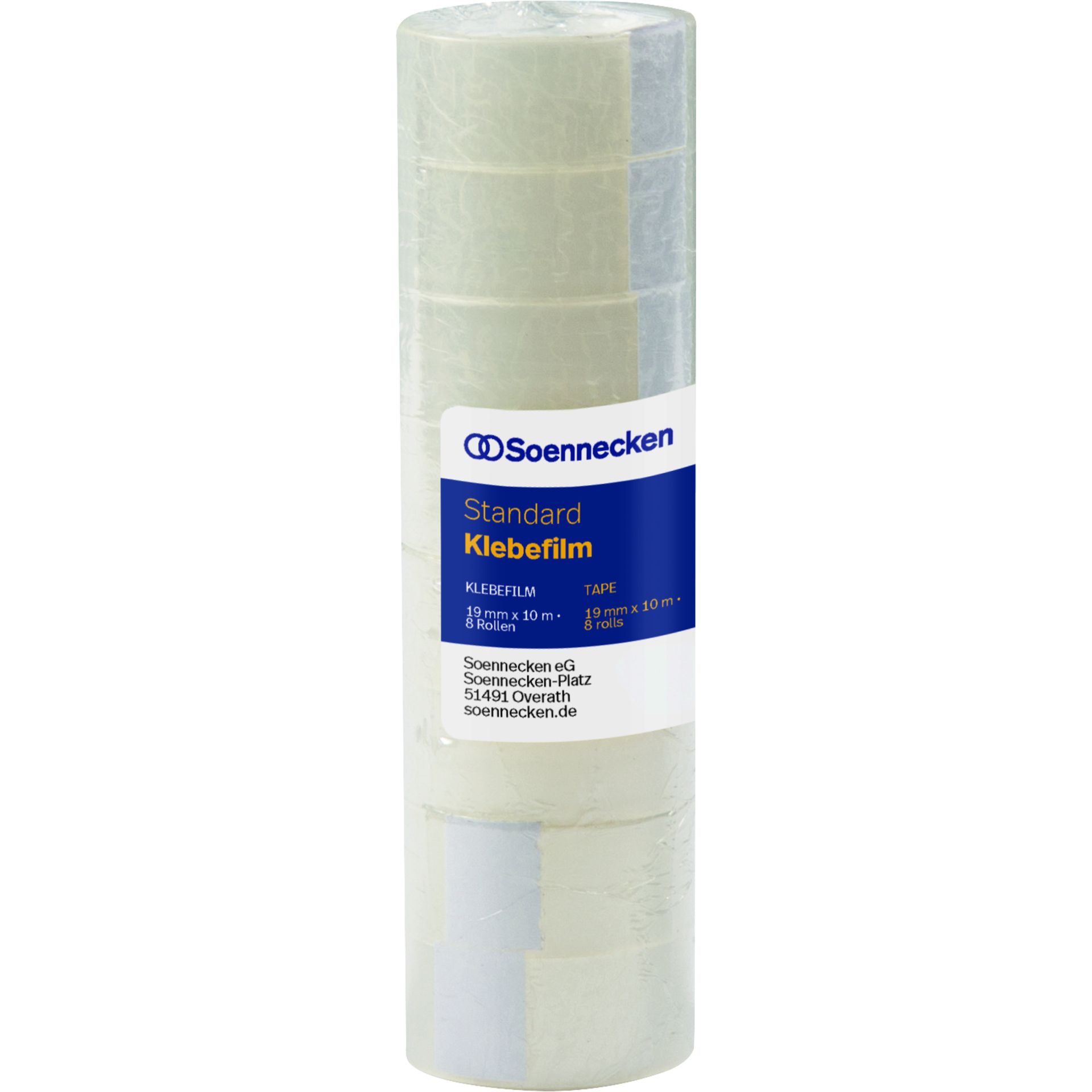 Klebefilm 19mmx10m transparent 8 St./Pack.