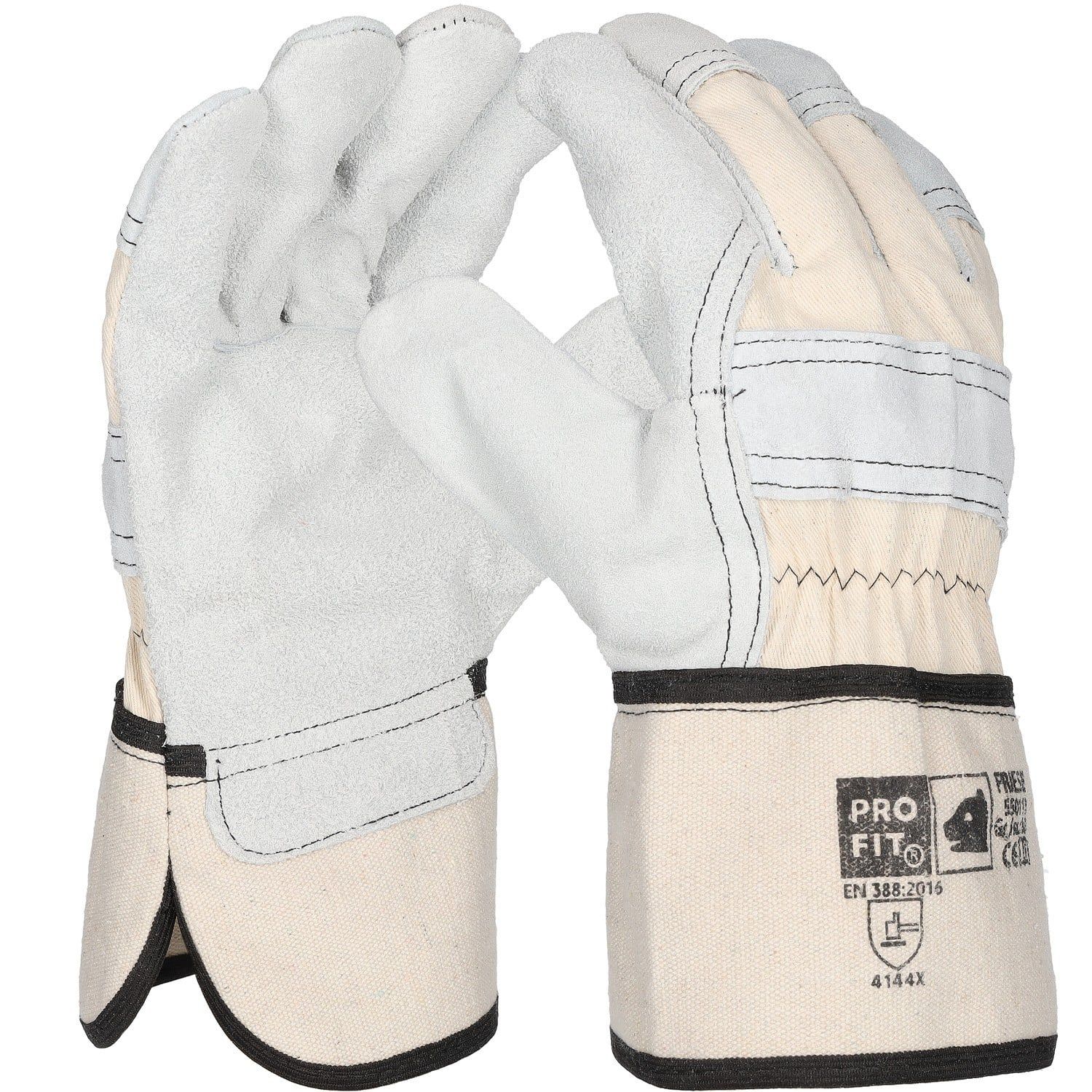 Rindspalt Leder Arbeitshandschuhe,"Friese", natur 10