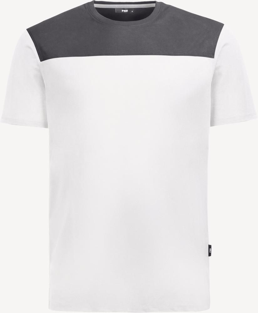 KNUT T-Shirt Herren, weiß-anthrazit, Gr.XS
