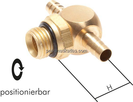 T-Steckanschluss, M 5-3mm innen, Messing