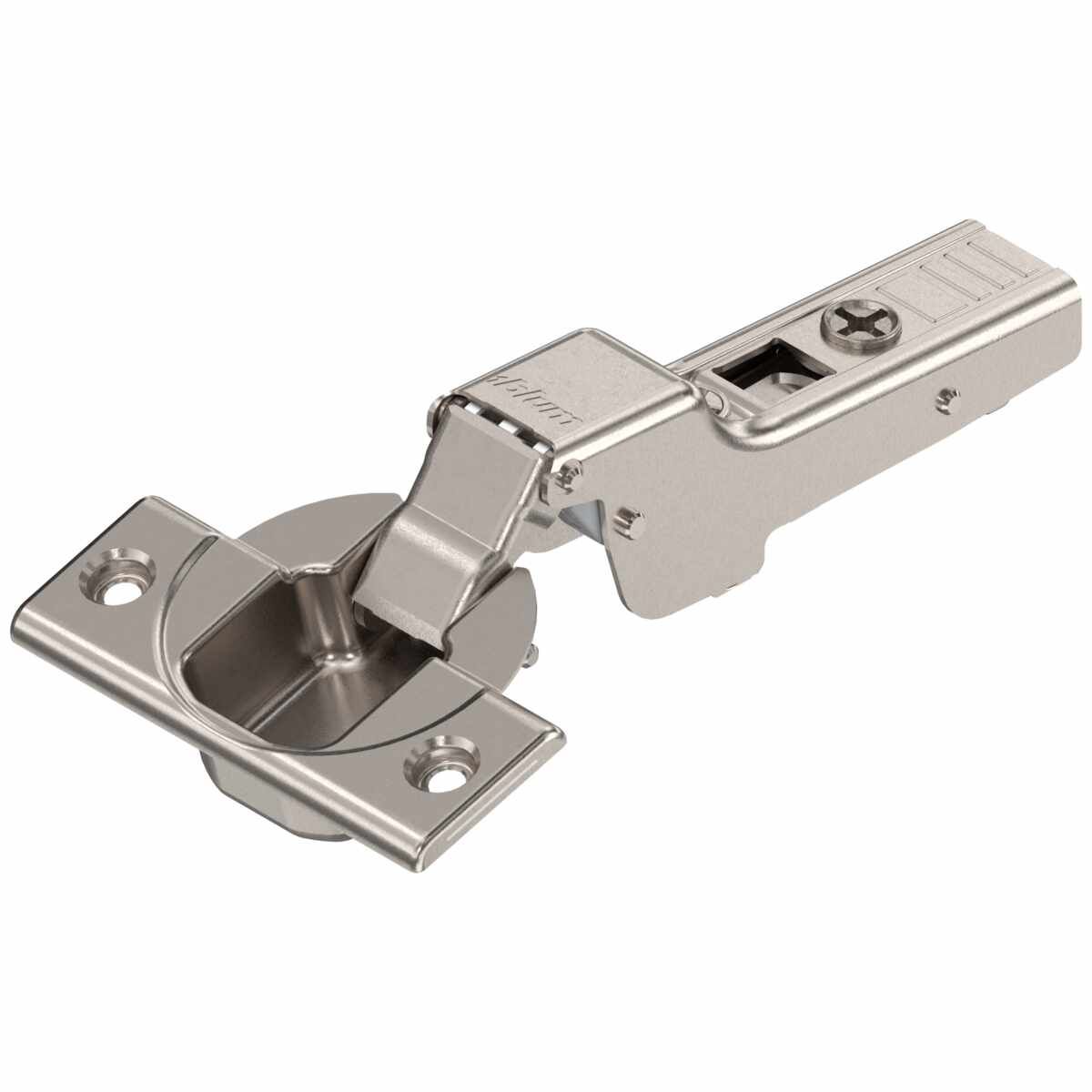 CLIP top Standardscharnier 110°，Mittelanschlag, ohne Feder, Topf: Schrauben, vernickelt