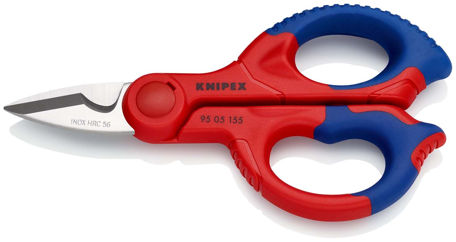 KNIPEX Elektrikerscheren mit Mehrkomponenten-Hüllen,