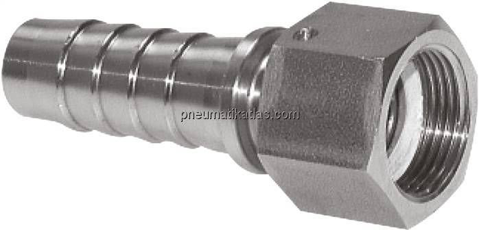 Schlauchtülle, DIN EN 14423 G 1-1/2"-38x54mm, Stahl verzinkt