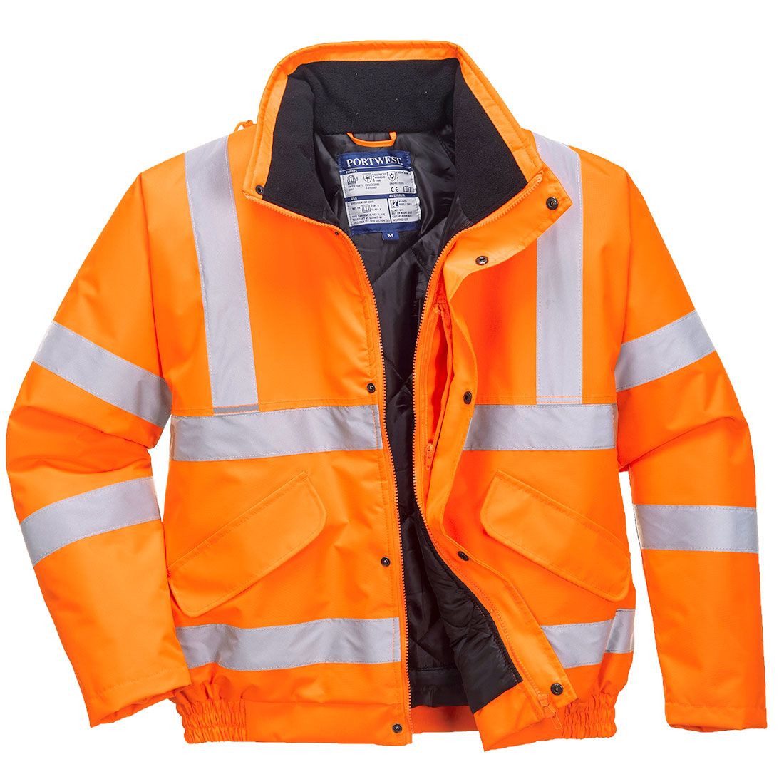 Portwest RT32 Warnschutz-Winterjacke, Orange, Gr. XS