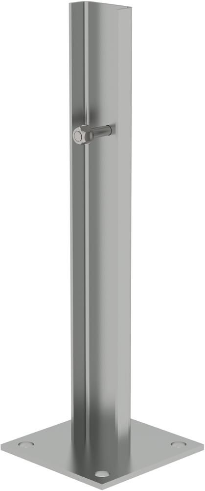Fußplatte B120xT120 mm Stahl verzinkt