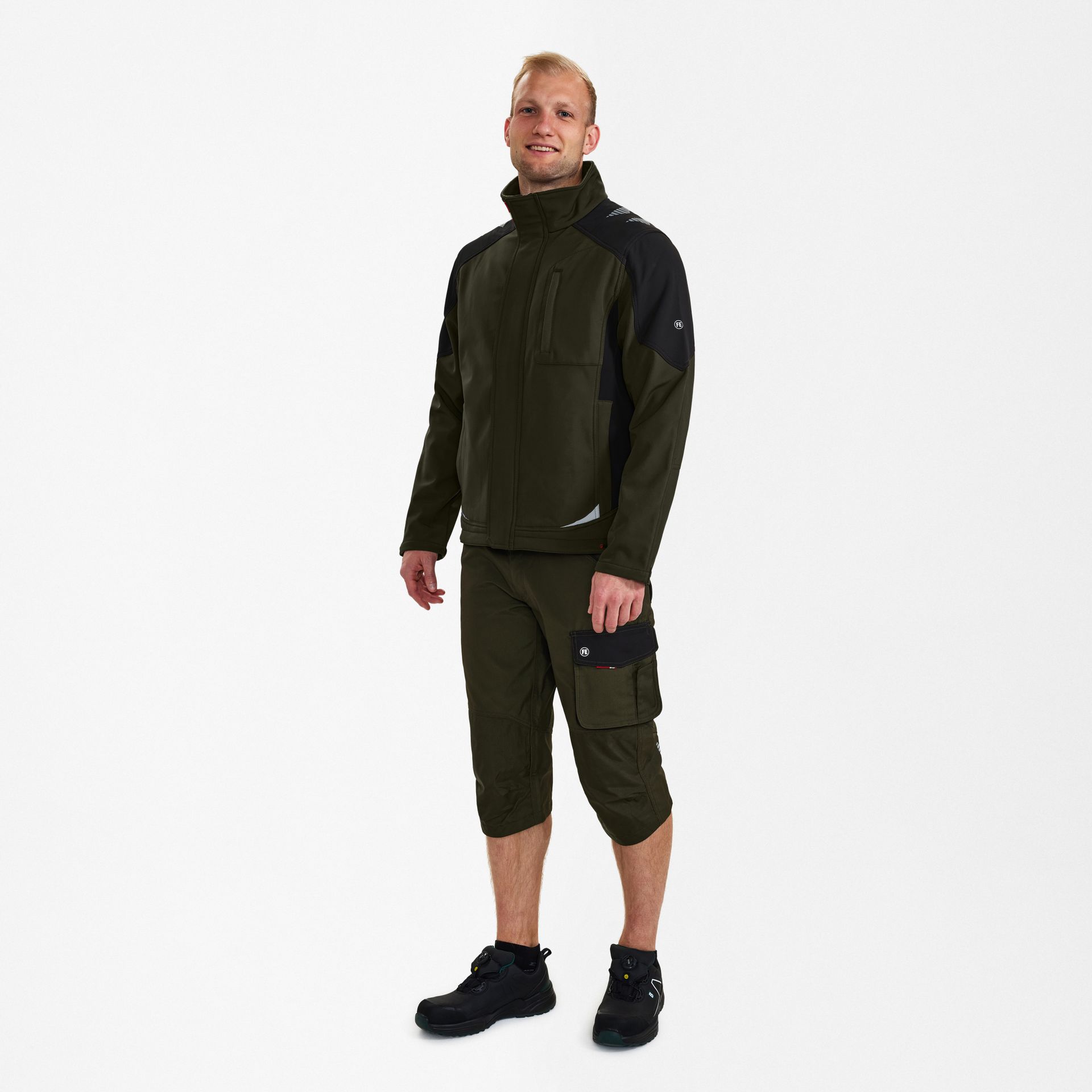 Galaxy Softshelljacke Forest Green/Schwarz, Gr. L