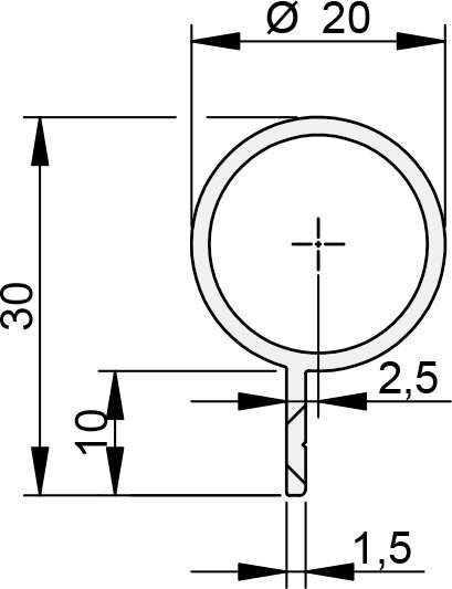 BS-BO-20, C-0, 1950 mm