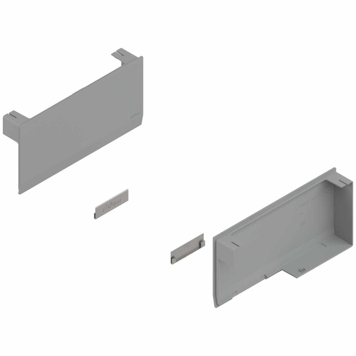 AVENTOS HK top Hochklappe, Kraftspeicher-Abdeckkappe, links/rechts, hellgrau/inox-g.