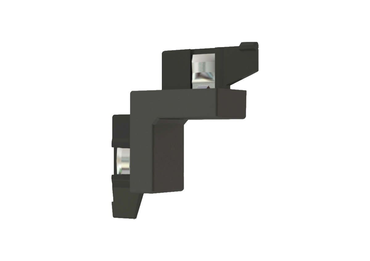 ledlinX Winkelverbinder schwarz 18x18 mm