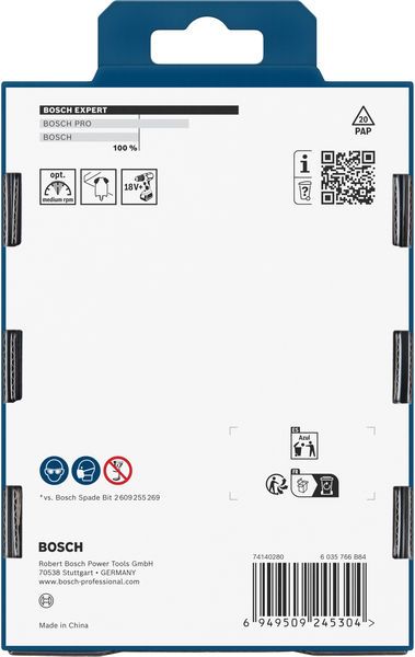 BOSCH Flachfräsbohrersatz