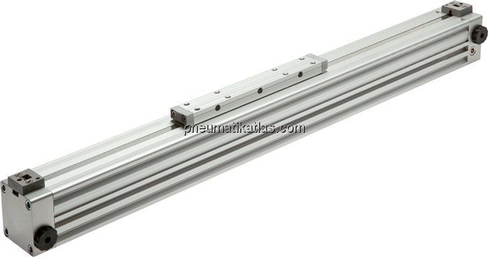 Kolbenstangenloser Zylinder,  Kolben Ø 18 mm, Hub 100 mm
