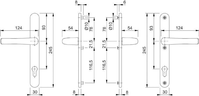 Garnitur Schild1710RH/3346GRT F9016 8 PZ-92 57-62
