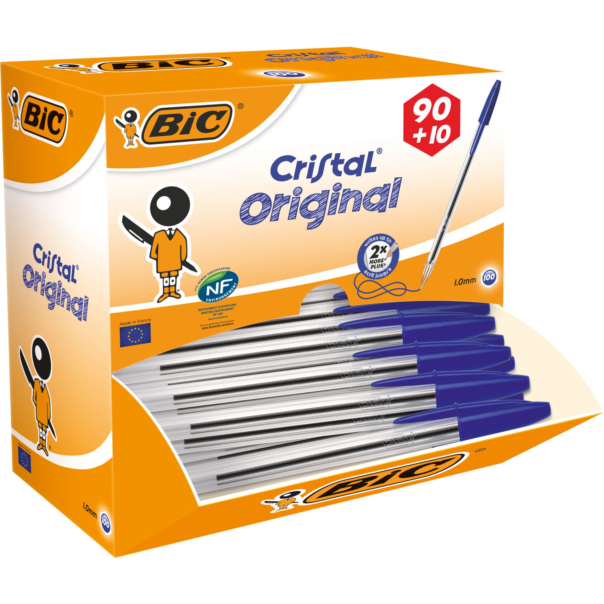 Kugelschreiber Cristal Original blau 100 St./Pack.