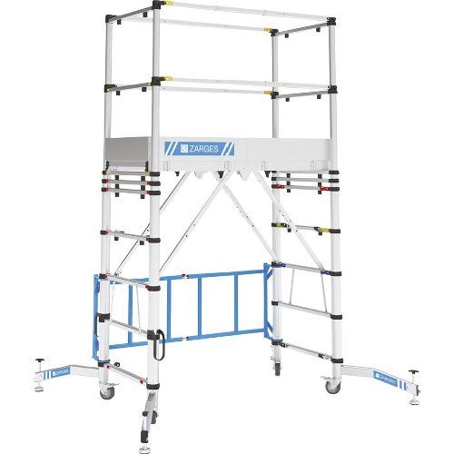 ZARGES Teleskopgerüst Teletower Arbeitshöhe 4m Plattform 1,4x0,6m