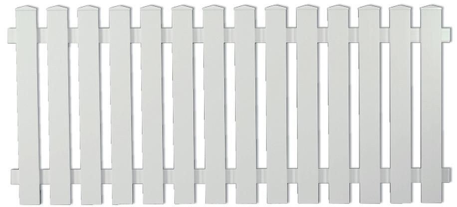 LIGHTLINE Vorgarten gerade, weiß 180 x 80 cm