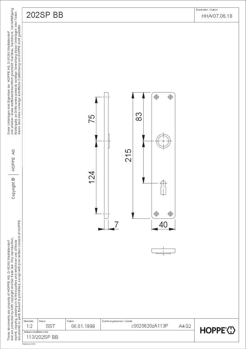 Hoppe/Schilder 202Sp L Bb F1