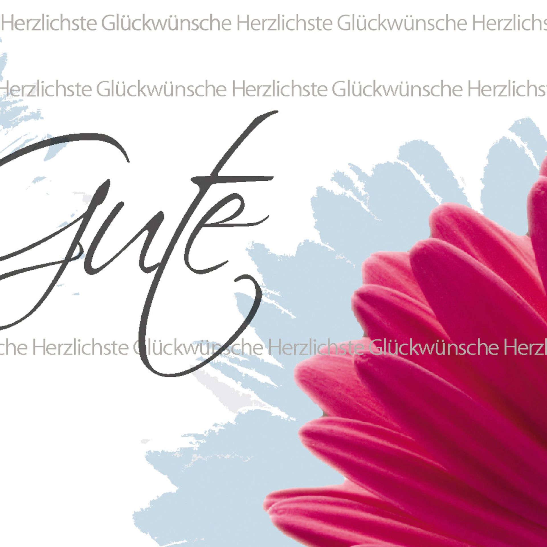Faltkarte Glückwunsch 10 St./Pack. +Umschl.