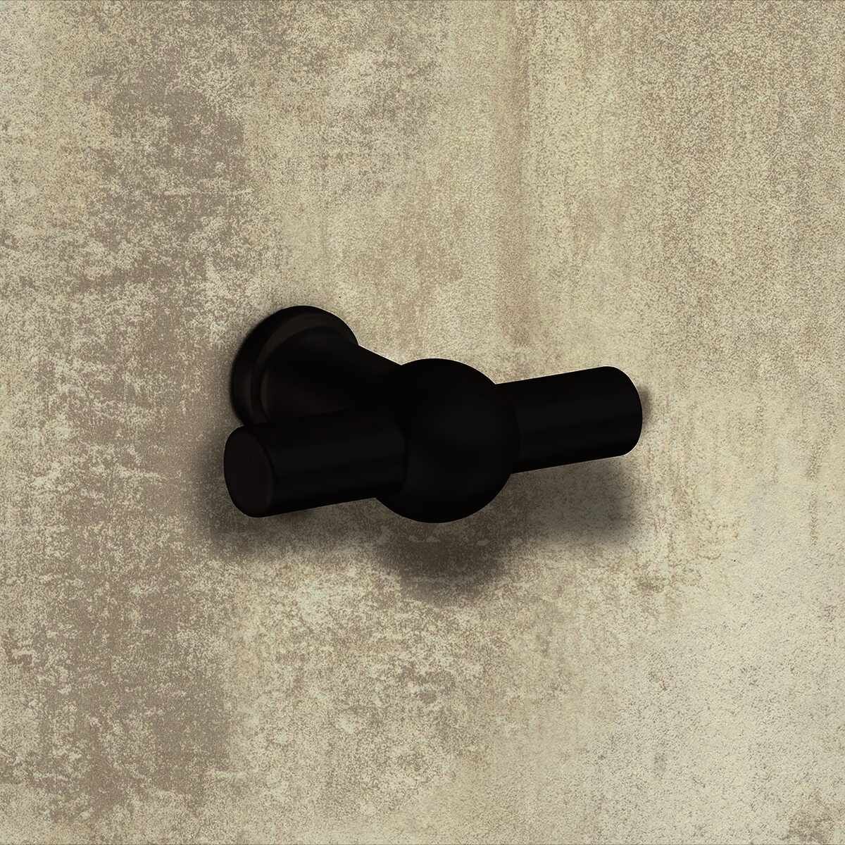 Knopf Altedo, L 50 mm, H 37 mm, Schwarz matt