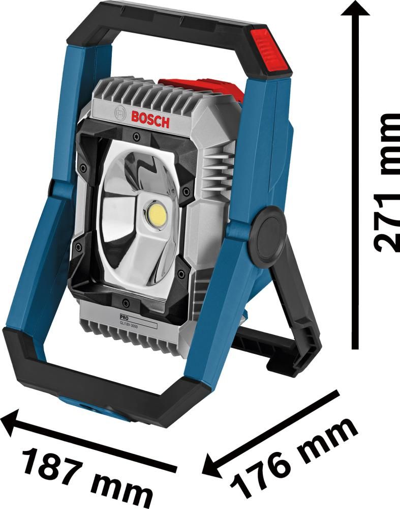 Akku-Baustrahler GLI18V-3000 ohne Akku ohne Ladegerät Karton