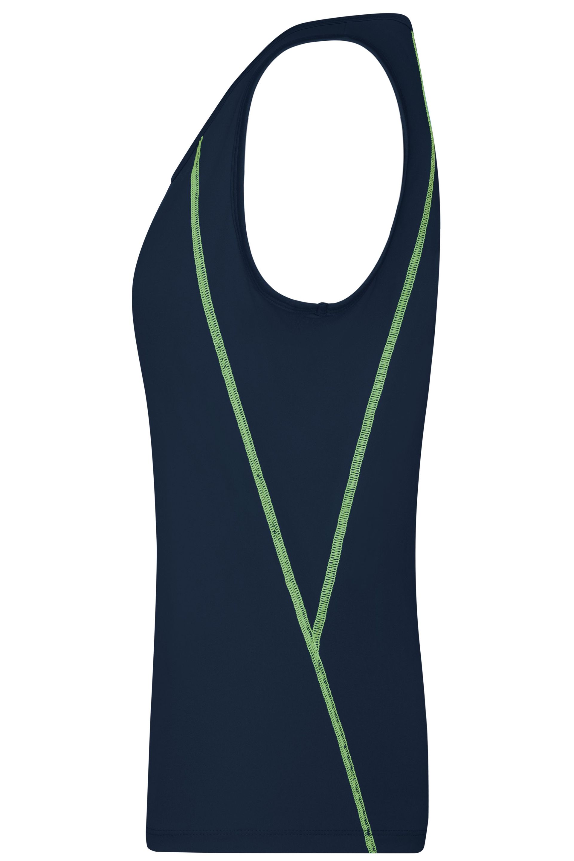James & Nicholson JN493 Damen-Tank Top, Blau/Gelb, Gr. 2XL