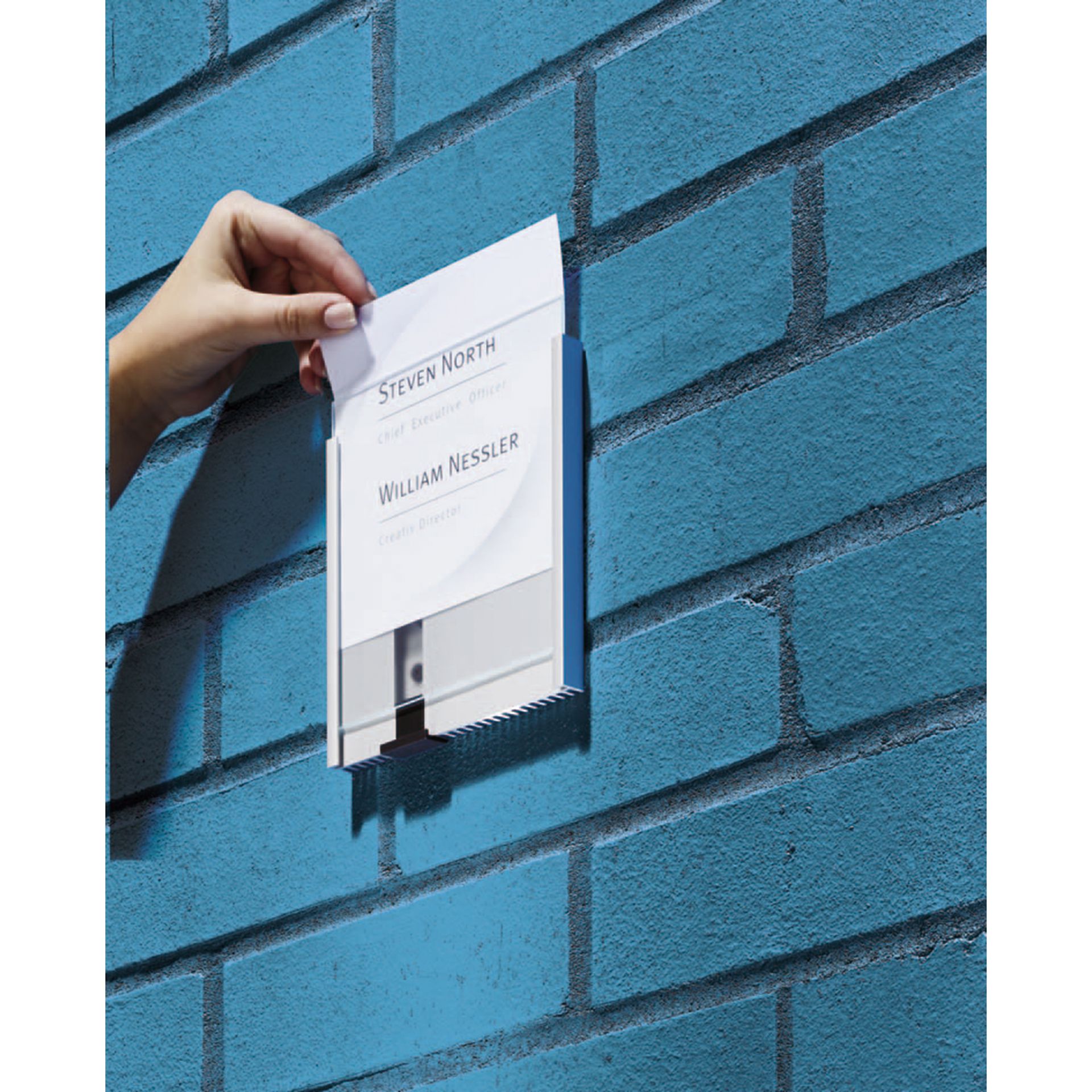 Türschild INFO SIGN 149x148,5mm metallic silber