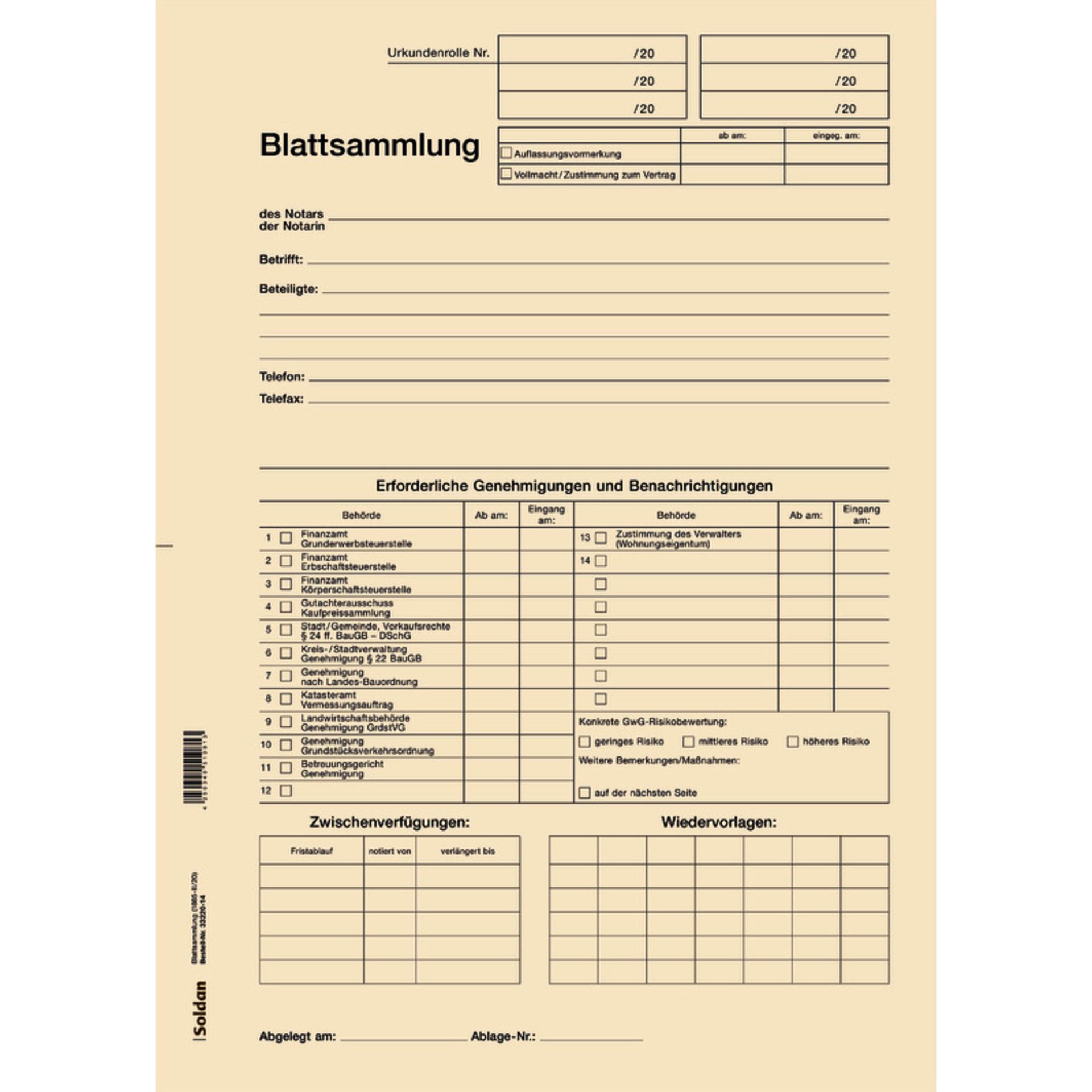 Blattsammlung  ch 100St