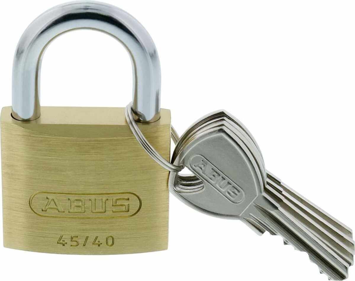 Zylinderschloss Messing 4-40 mit 5 Schlüsseln ABUS