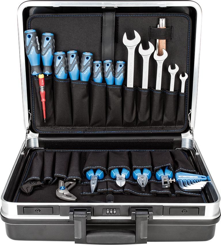 Werkzeugsortiment Basic Universal 74-teilig im ABS-Koffer Gedore