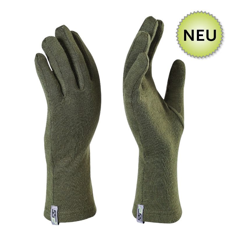 PSS Merino Handschuhe grün - Gr. S