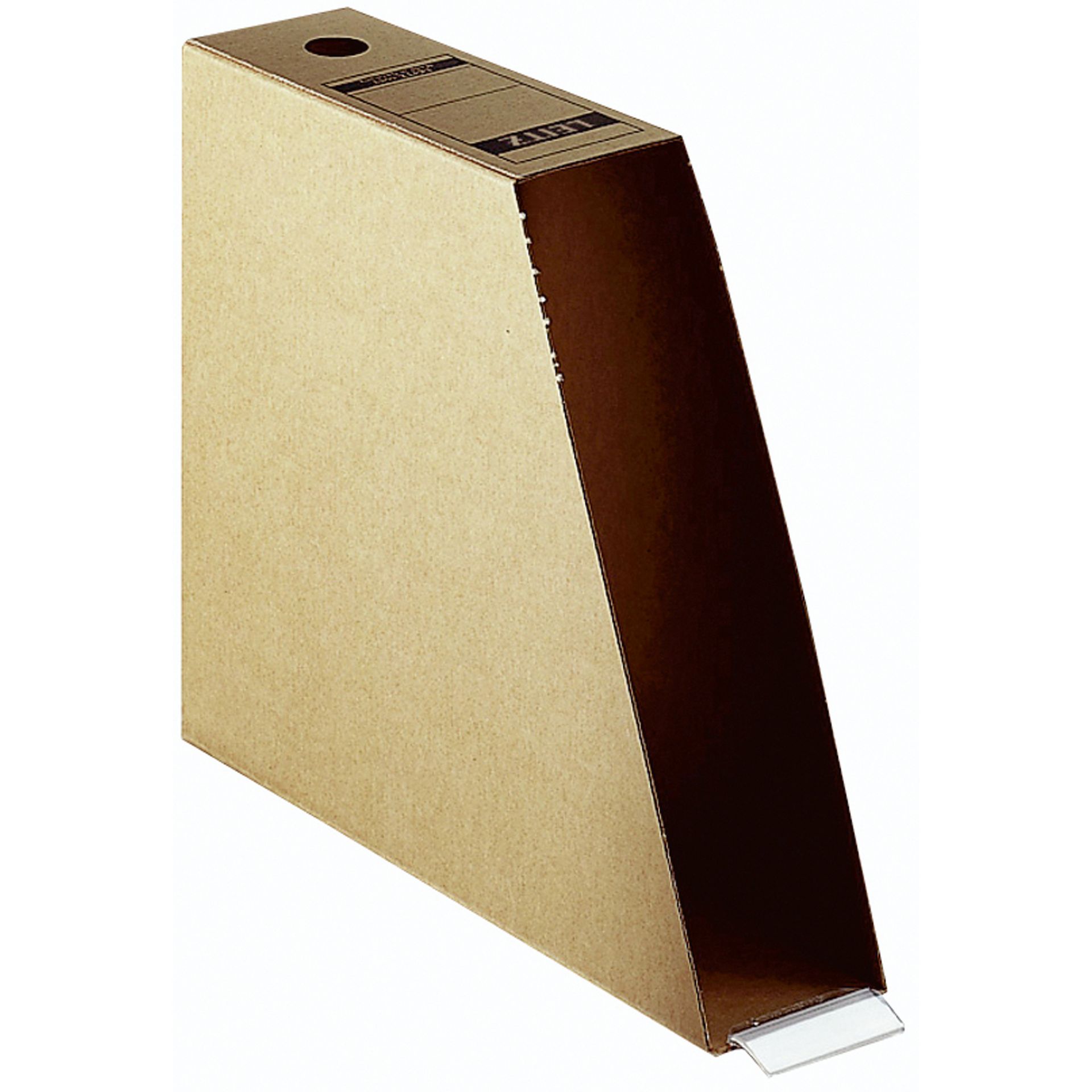 Stehsammler DIN A4 max. 77mm Pappe natronbraun