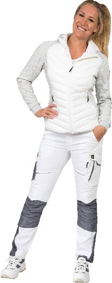 CADHYJ04, Damen Hybridjacke weiß, 42