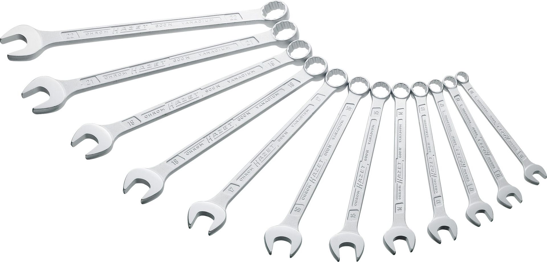 Ringmaulschlüssel-Satz DIN3113A 10-22mm 12-teilig in Karton Hazet