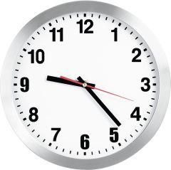 Quarz-Wanduhr D300 klass.Ziffernblatt we, Zahlen Mobatime
