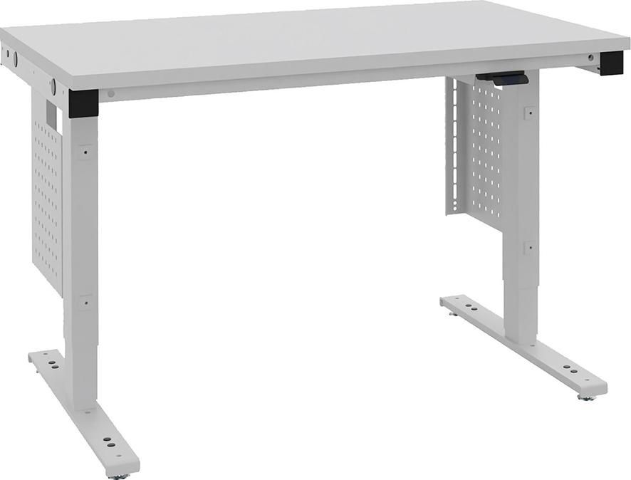 Systemtisch Multi2Move B1280xT800xH728-1328 mm Tischplatte Melamin Typ80 elektr.verstellbar