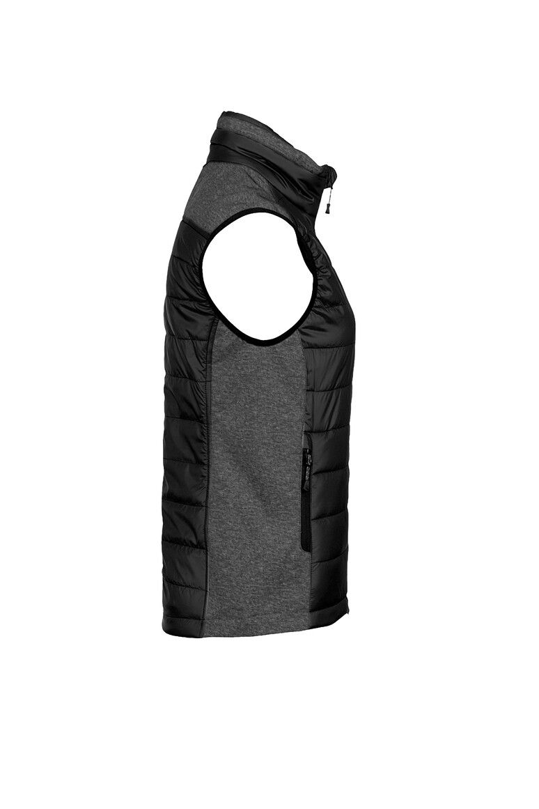 HAKRO Damen Hybridweste Contrast schwarz, XS