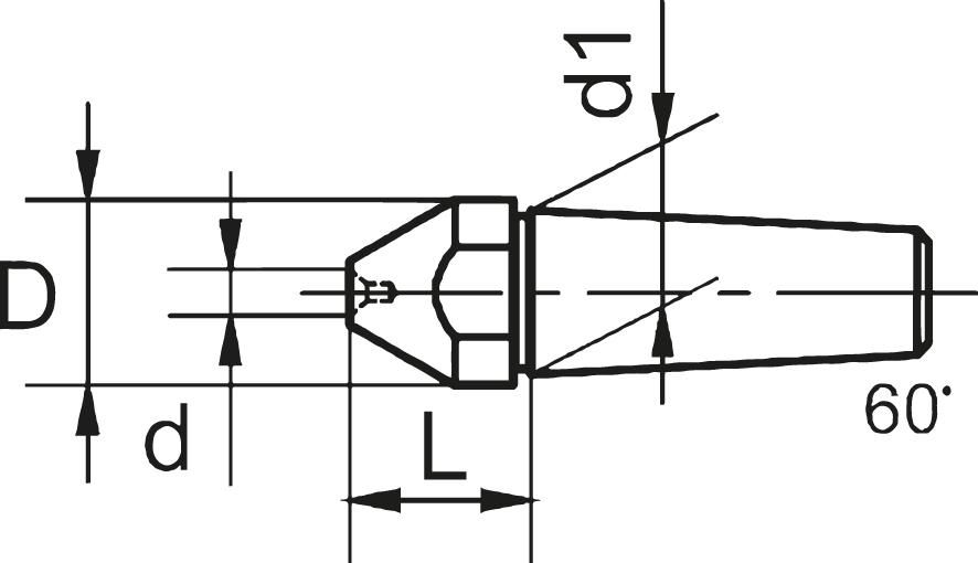 Hohlkörner für Drehbankspitzen 18mm CONZELLA