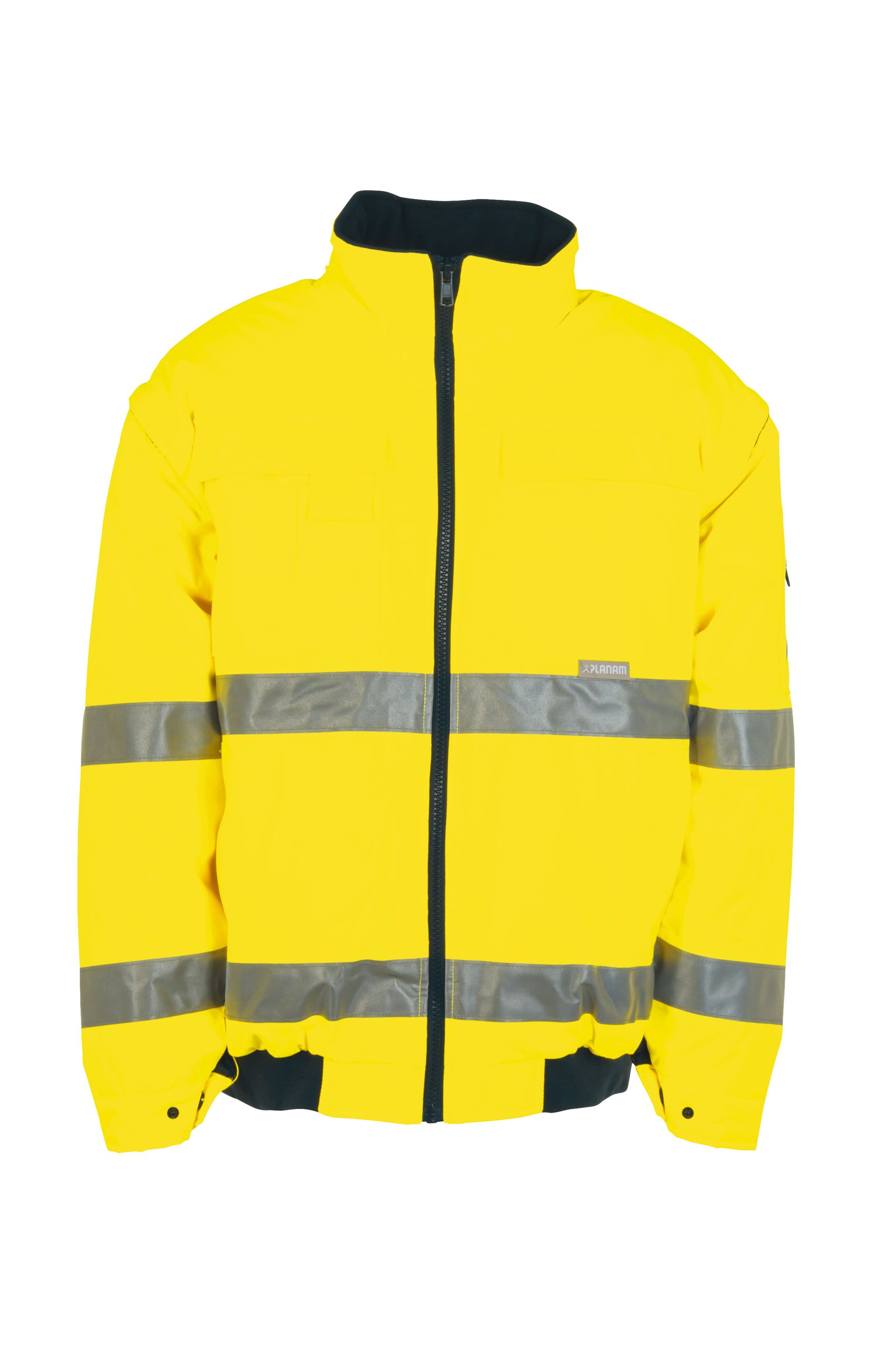 Planam Pilotenjacke uni Warnschutz, Outdoor uni gelb Gr. S