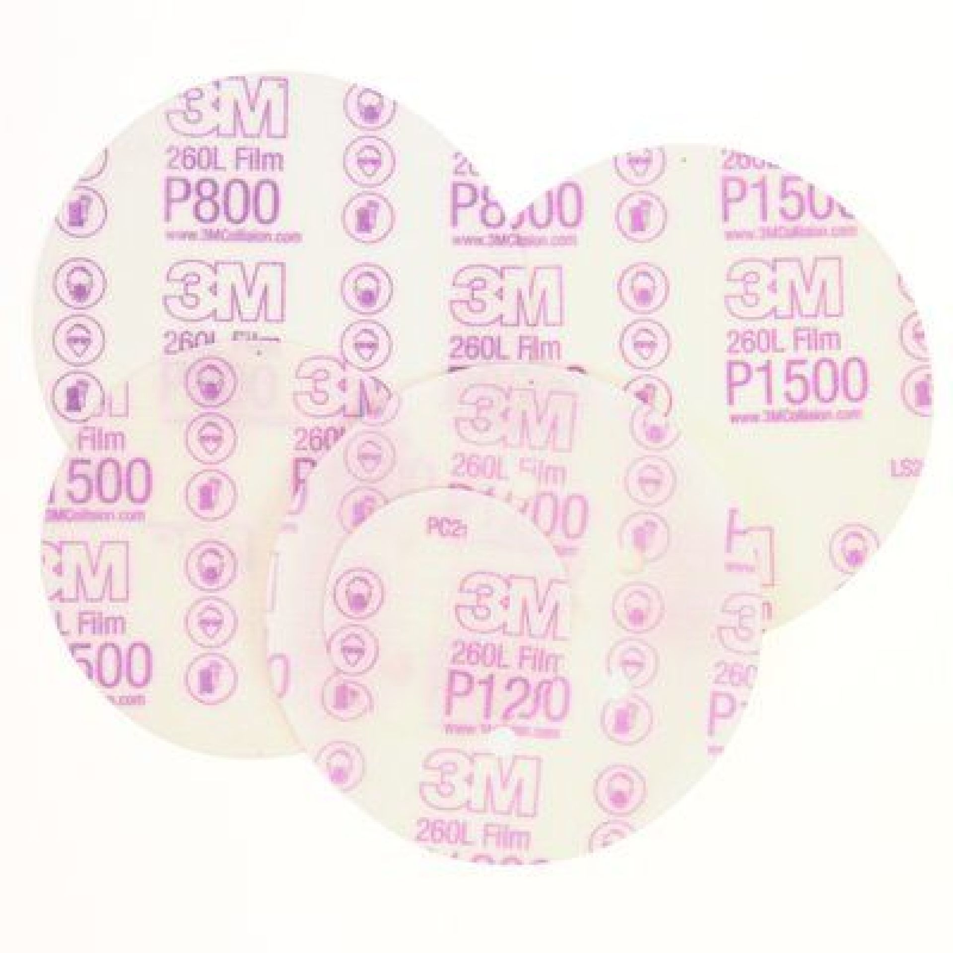 3M 260 L+ Hookit P 1200 76mmD. ungelocht PN30368N