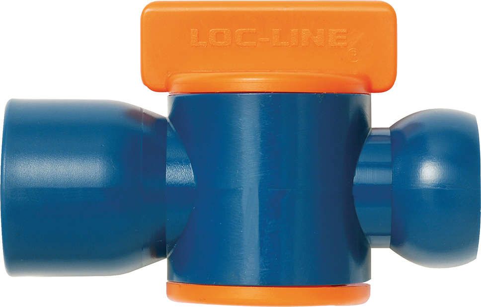Abstellhahn 2-teilig für Kühlmittelschlauch 1/2"" NPT-Innengewinde LOC-LINE