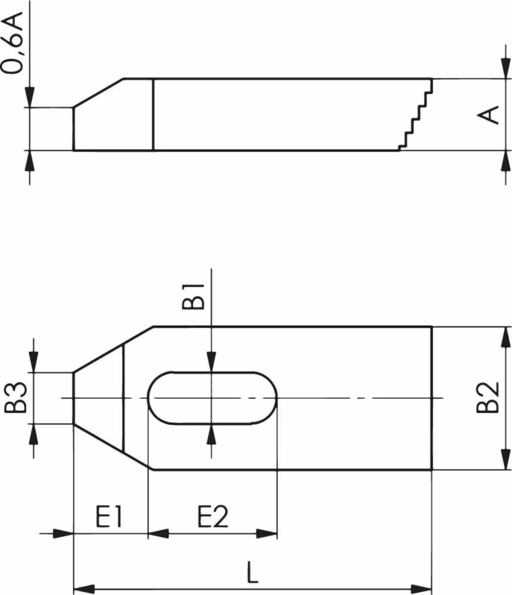 Spanneisen DIN6314Z 11x80 mm AMF