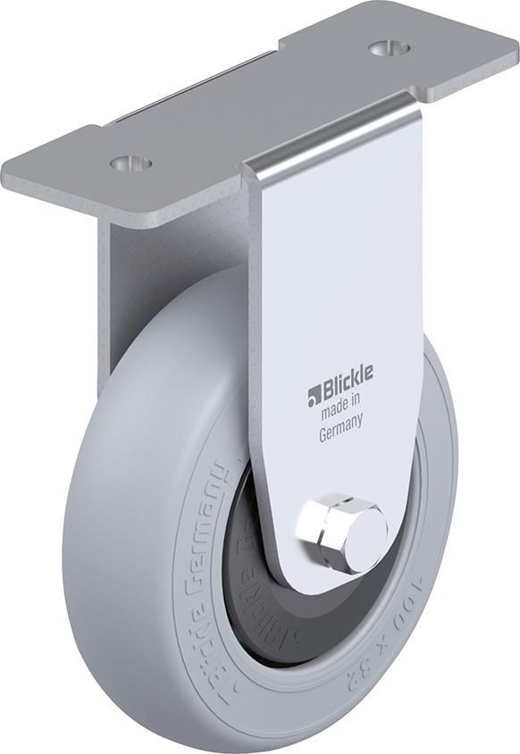 Bockrolle Rad-D100mm Gummi BKPA-POES 102KF-29-SG
