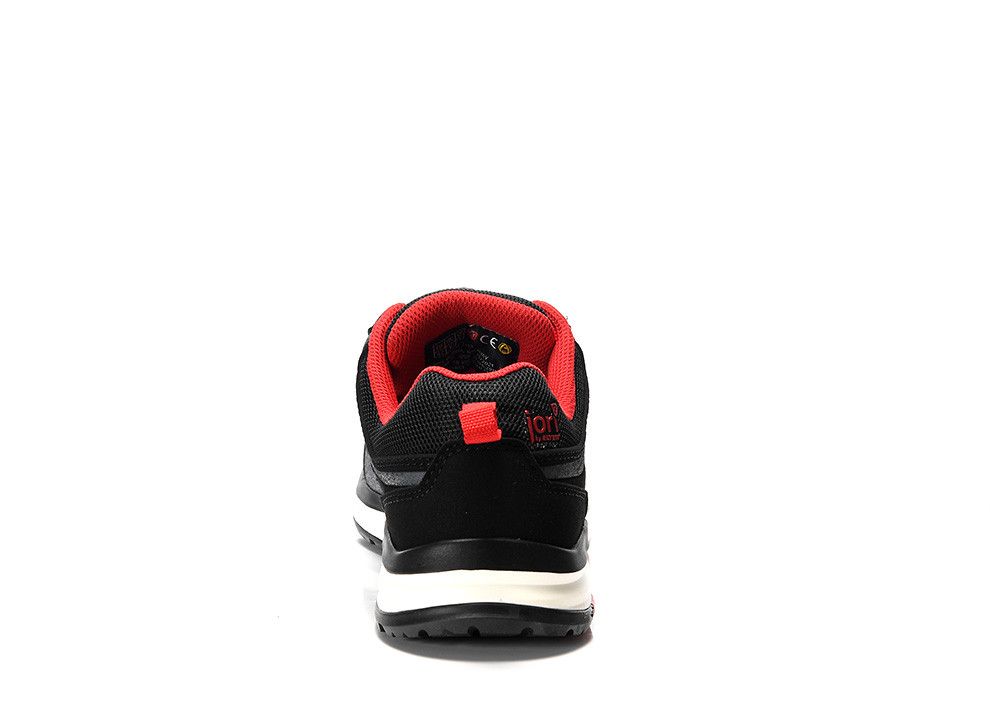 Sicherheitssandale jo_RAPID BOA® black-red Easy ESD S1PS, Gr. 36