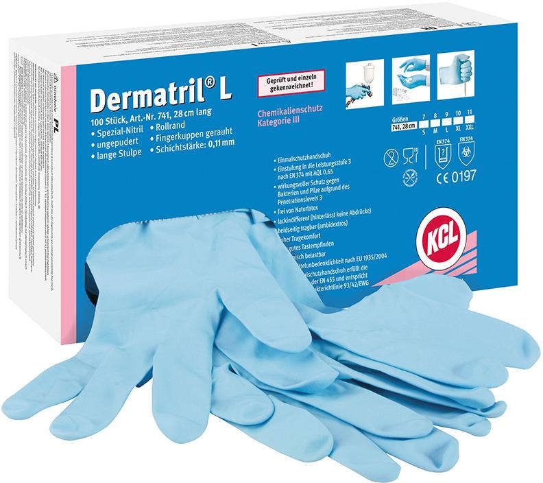 Einweghandschuh DermatrilL741,Gr.10(Box a100 Stk.)