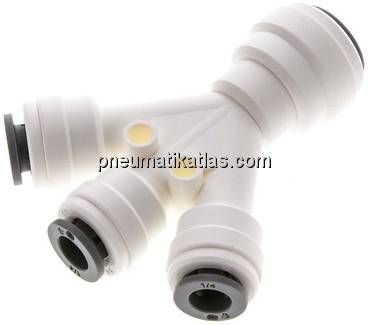 Y-Steckanschluss 3x1/4" (6,35 mm)mm-1x3/8" (9,52 mm), IQS-LE (EPDM-Dichtung)