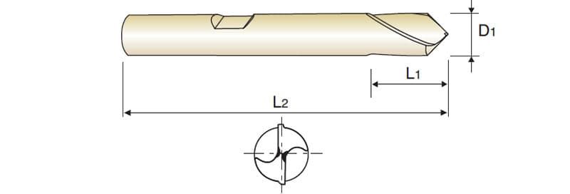 CARBIDE NC ANBOHRER (90°)