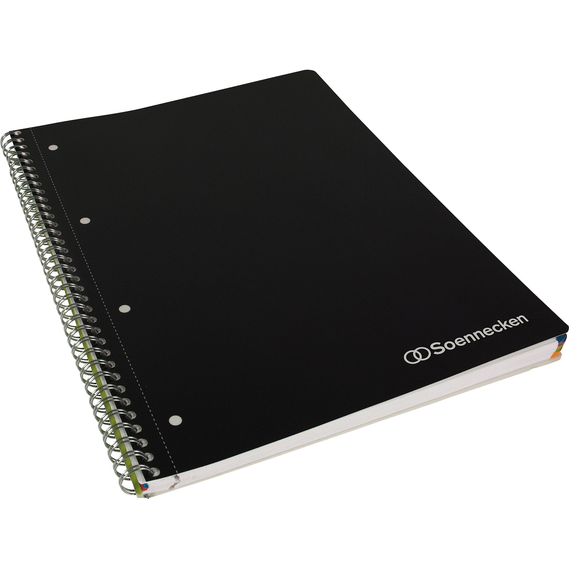 Meetingbook DIN A4 4fach gelocht 90g/qm schwarz